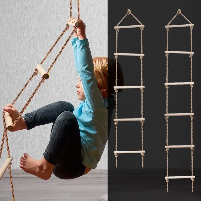 Kids Outdoor Climbing Equipment - 어린이 나무 사다리, 야외 활동 안전
