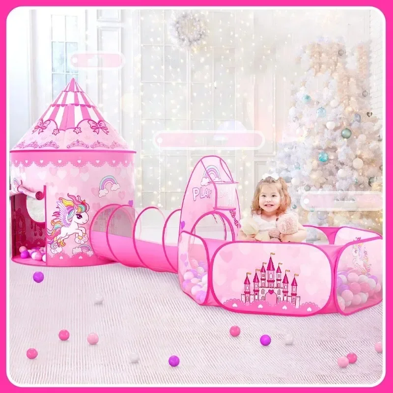 Kids Outdoor Wendy House - 3 in 1 어린이 텐트 하우스