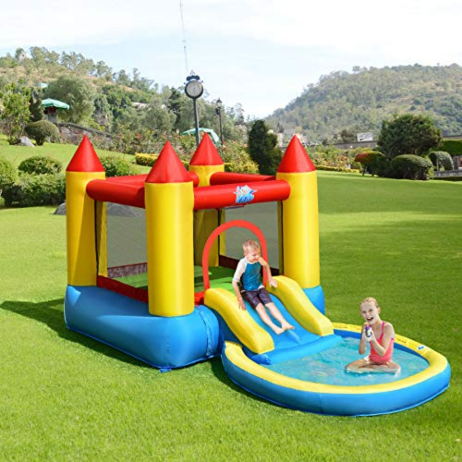 Kids Outdoor Bounce House - 3~5세 어린이용 야외 마당 에어바운스: PVC