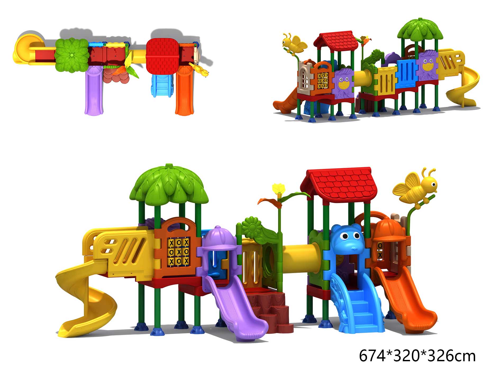 어린이 놀이터 놀이집 세트, 학교 및 공원용 야외 슬라 - Kids Outdoor Playhouse 리뷰 및 가격
