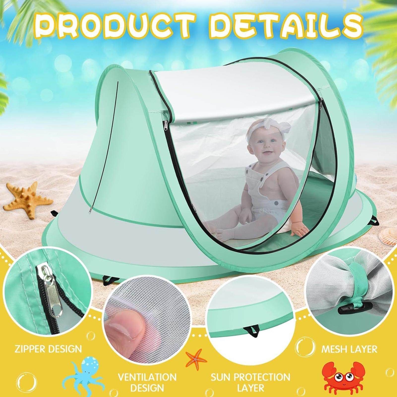유아용 비치 텐트 야외 아기 그늘 자외선 차단 접이식  - Kids Outdoor Daybed 리뷰 및 가격