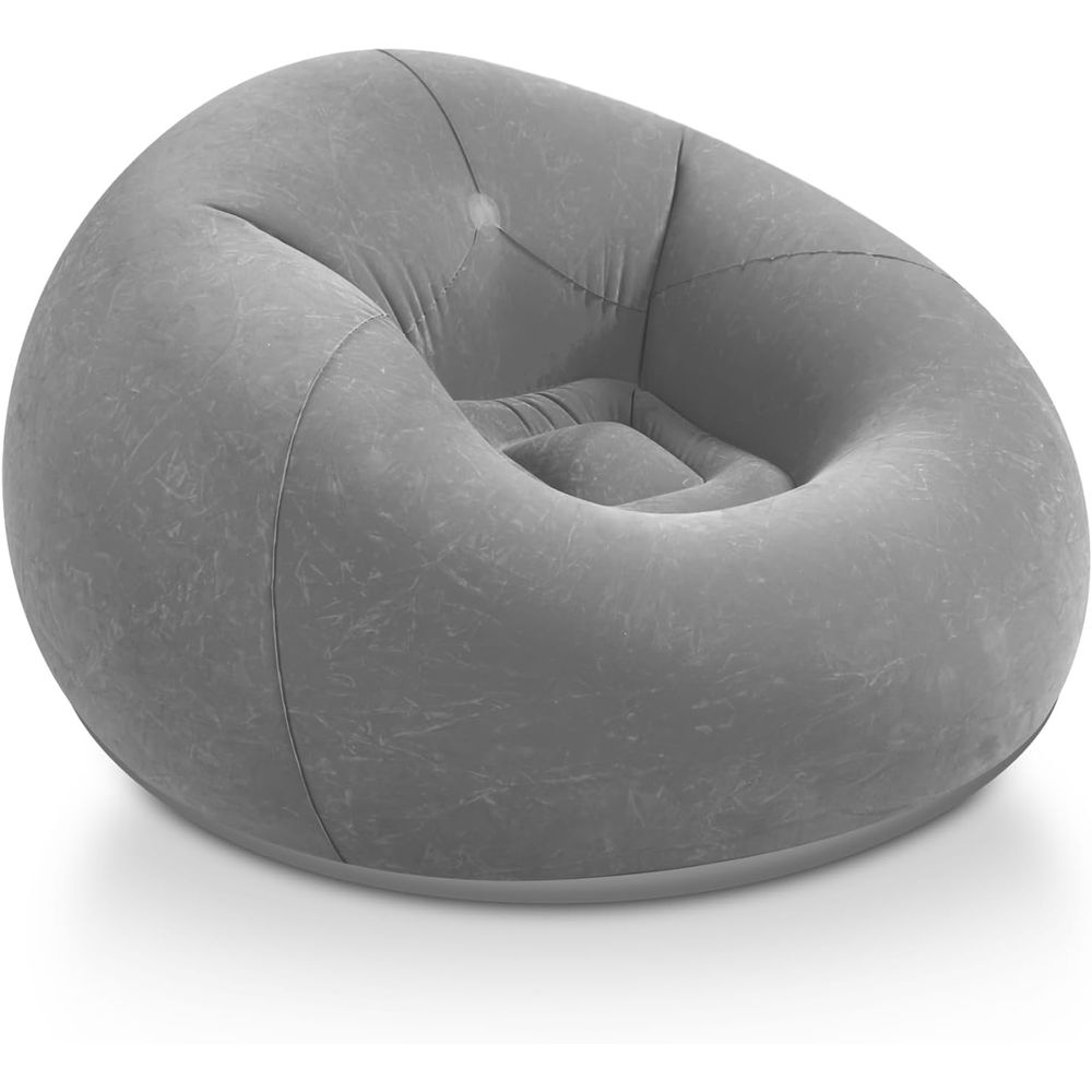 공기주입식 빈백 의자, 성인 및 어린이용 회색 휴대용  - Kids Outdoor Bean Bag Chair 리뷰 및 가격