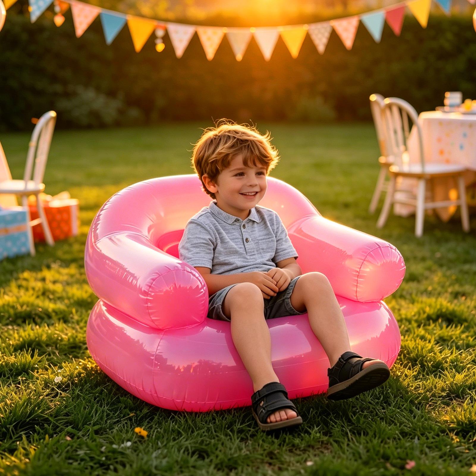 어린이용 방수 두꺼운 PVC 휴대용 에어 의자, 캠핑, - Kids Outdoor Bean Bag Chair 리뷰 및 가격