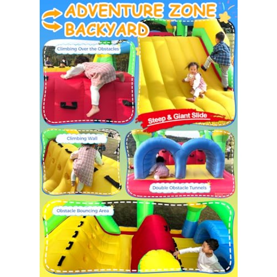 대형 어린이용(3~6세, 8~12세) 야외용 풍선 바운 - Kids Outdoor Bounce House 리뷰 및 가격