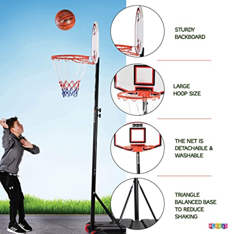 실내외에서 사용 가능한 높이 조절 가능한 농구대(5-7 - Basketball Hoop Outdoor 리뷰 및 가격