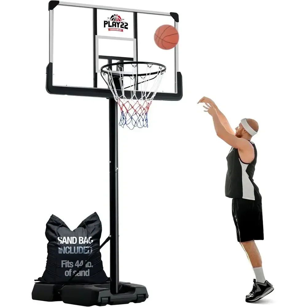 어린이와 성인을 위한 조절 가능한 44인치 깨지지 않는 - Basketball Hoop Outdoor 리뷰 및 가격