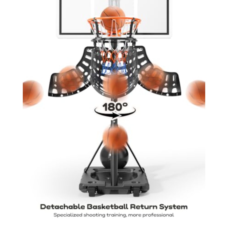야외 농구대, 44인치 PC 백보드, 블랙/그레이, 높 - Basketball Hoop Outdoor 리뷰 및 가격
