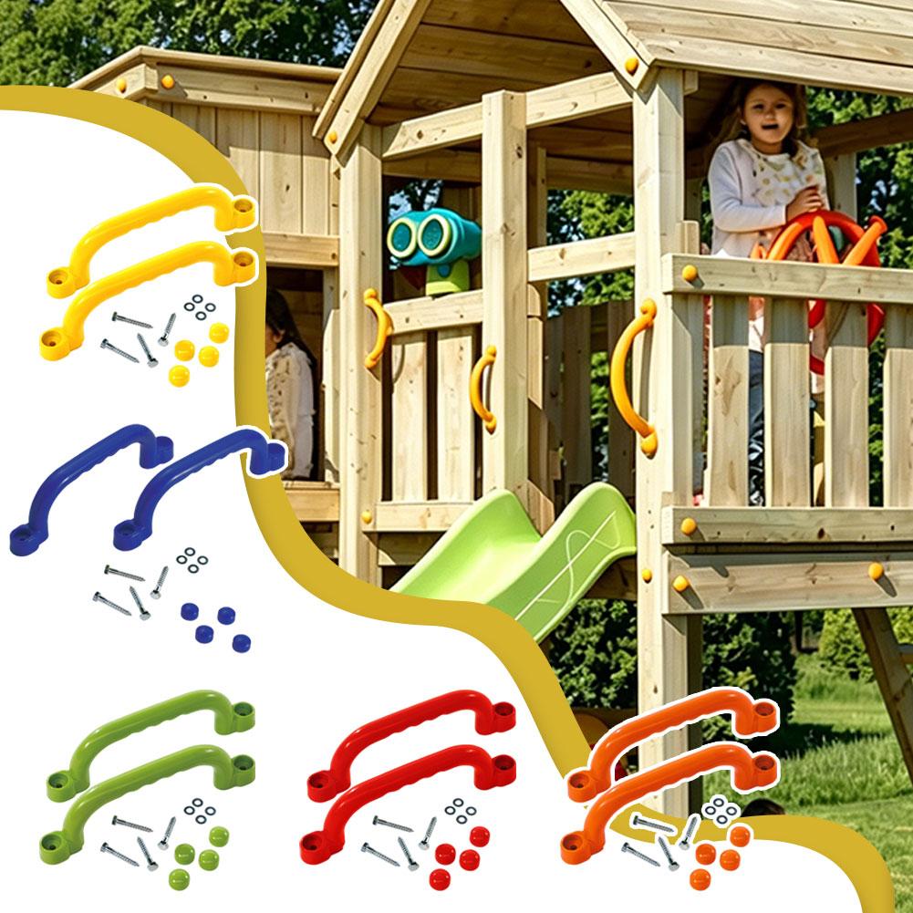 놀이터 안전 손잡이, 등반 프레임용 야외 그랩 핸들 바 - Kids Outdoor Playhouse 리뷰 및 가격