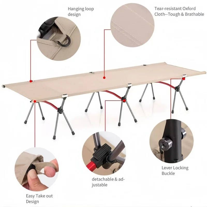 야외 캠핑 접이식 침대 휴대용 초경량 알루미늄 합금 간 - Kids Outdoor Daybed 리뷰 및 가격