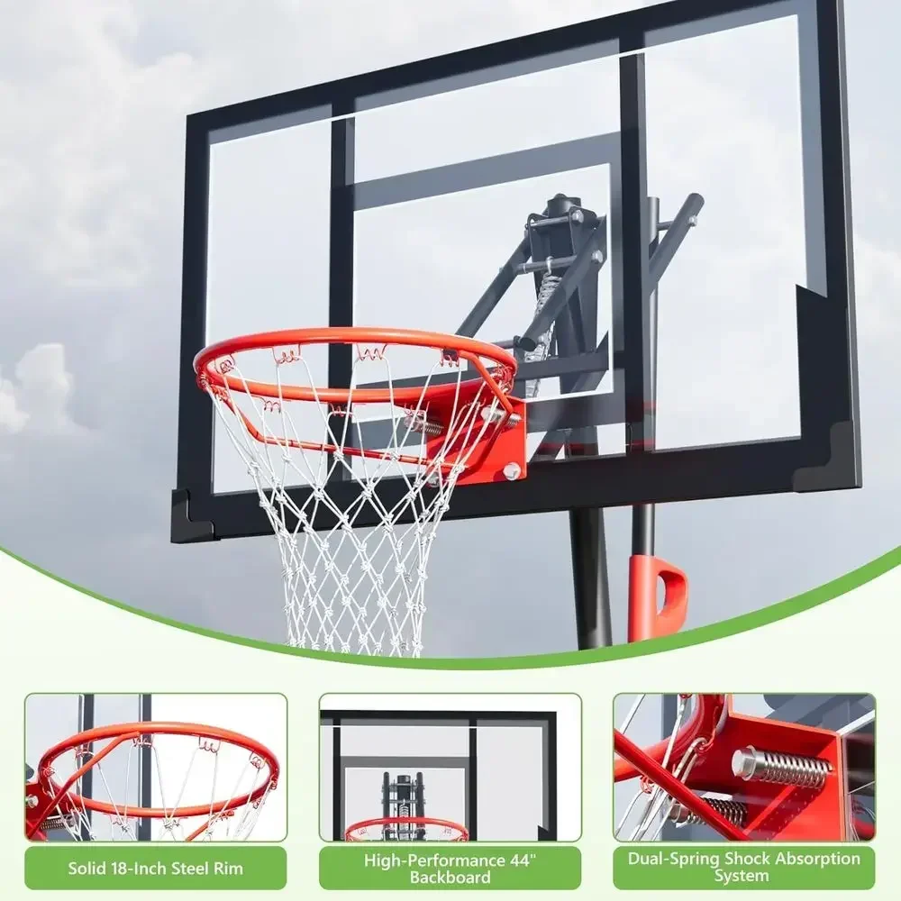 야외용 높이 조절 가능 농구대, 40개의 깨지지 않는  - Basketball Hoop Outdoor 리뷰 및 가격