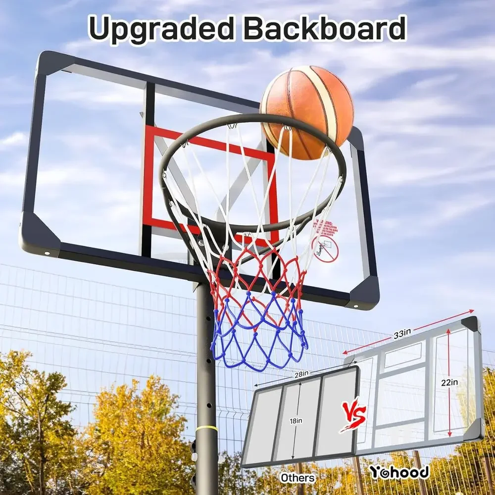 어린이, 청소년, 유소년을 위한 높이 조절 가능한 휴대 - Basketball Hoop Outdoor 리뷰 및 가격