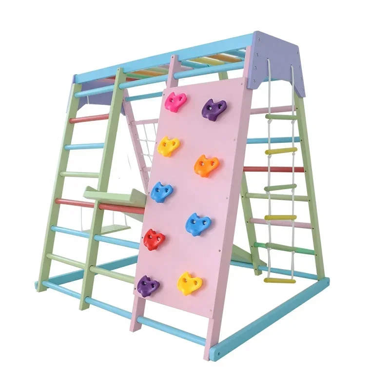 어린이용 실내 나무 클라이밍 프레임 세트, 그네, 미끄 - Kids Outdoor Climbing Equipment 리뷰 및 가격