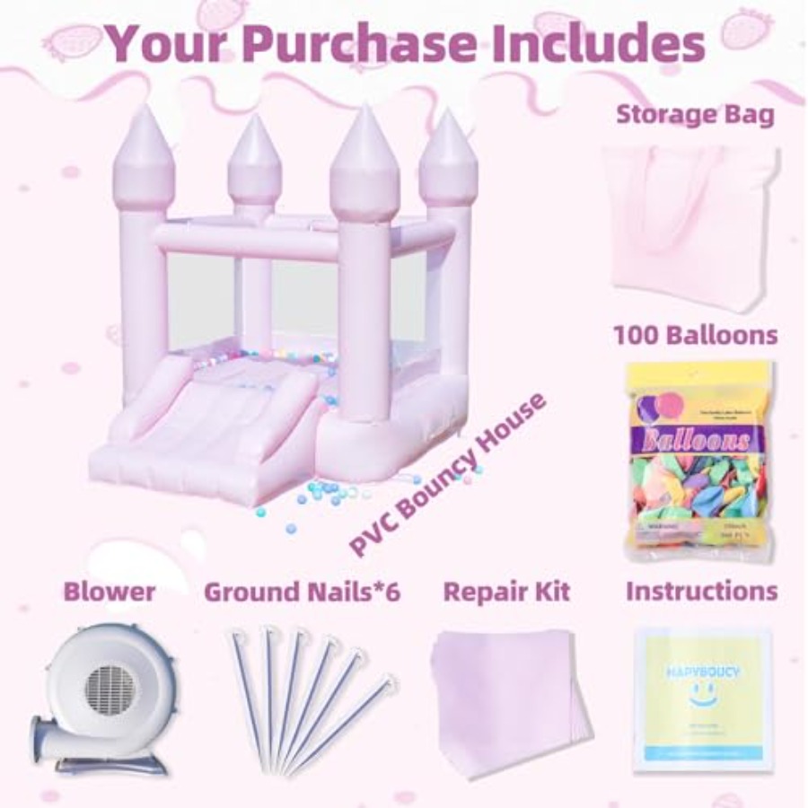 3-6세 어린이용 PVC 에어바운스 하우스 (송풍기 슬 - Kids Outdoor Bounce House 리뷰 및 가격