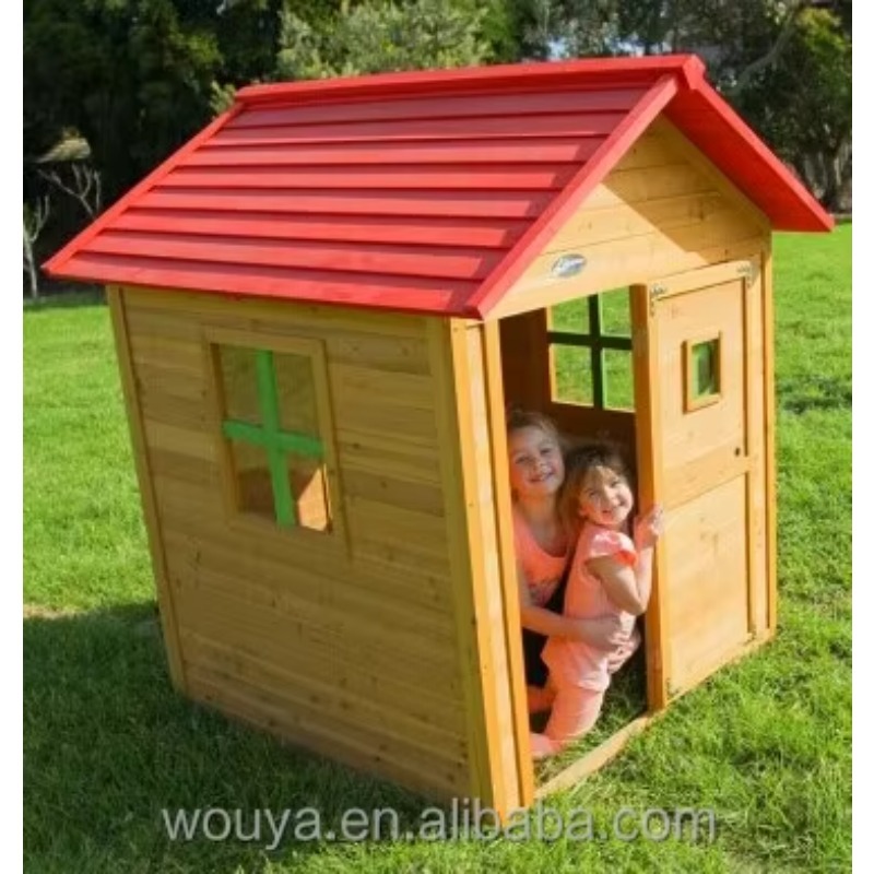 저렴한 조립식 목재 놀이집 방수 목재 어린이 놀이집 판 - Kids Outdoor Playhouse 리뷰 및 가격