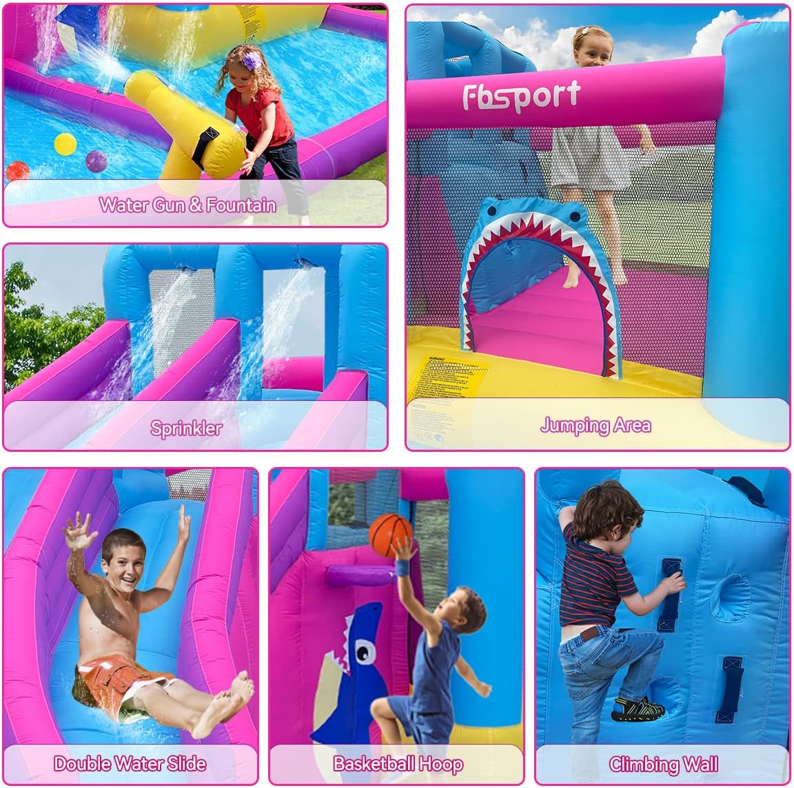 트윈 워터 슬라이드 에어바운스 하우스 (어린이용), 볼 - Kids Outdoor Bounce House 리뷰 및 가격