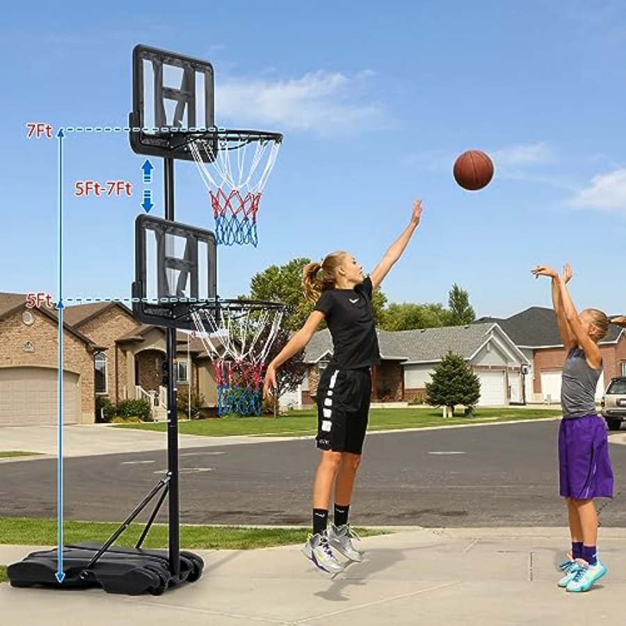 뒷마당 진입로 실내외 어린이 농구대: 높이 조절 가능( - Basketball Hoop Outdoor 리뷰 및 가격
