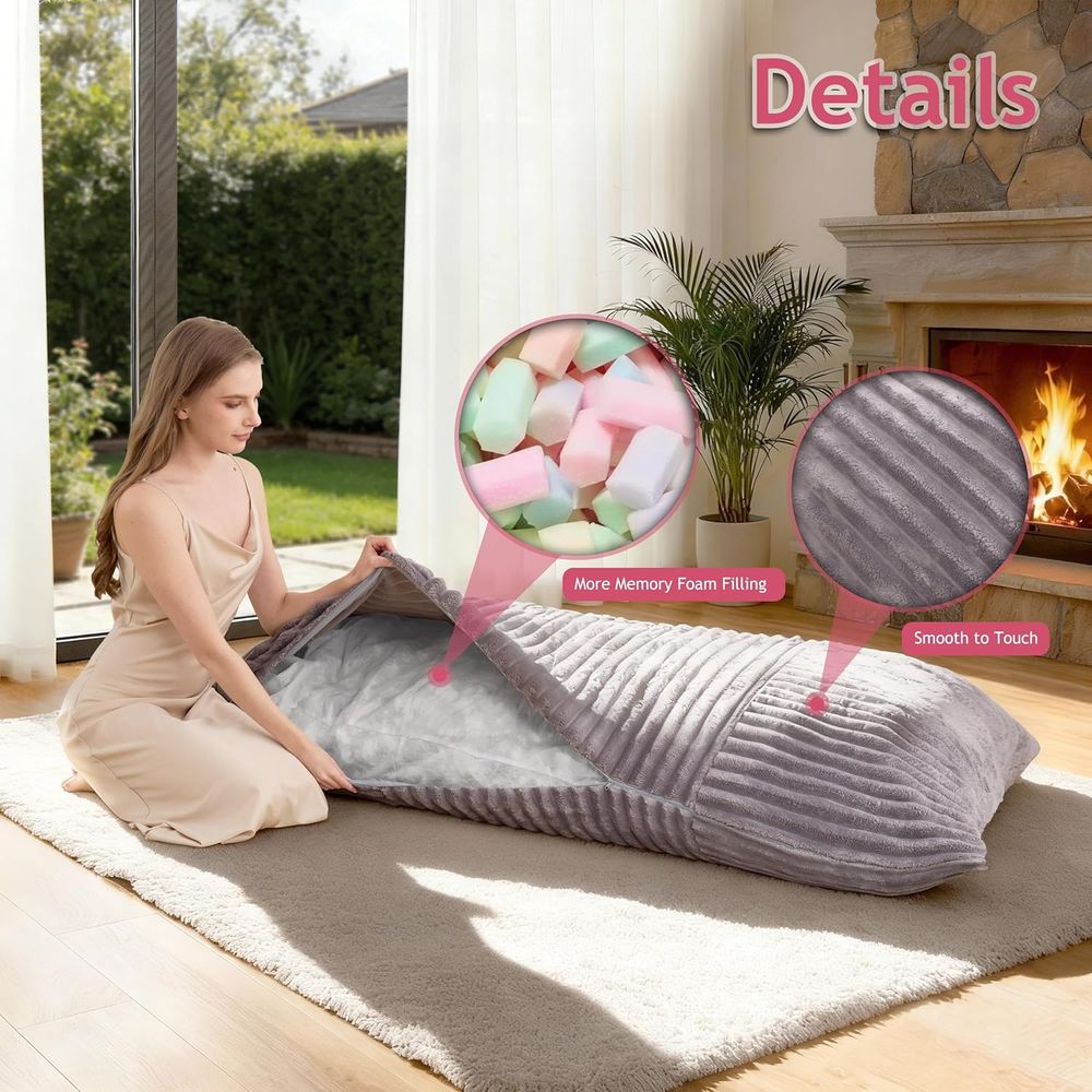 3-in-1 메모리폼 빈백 의자: 세탁 가능한 커버,  - Kids Outdoor Bean Bag Chair 리뷰 및 가격